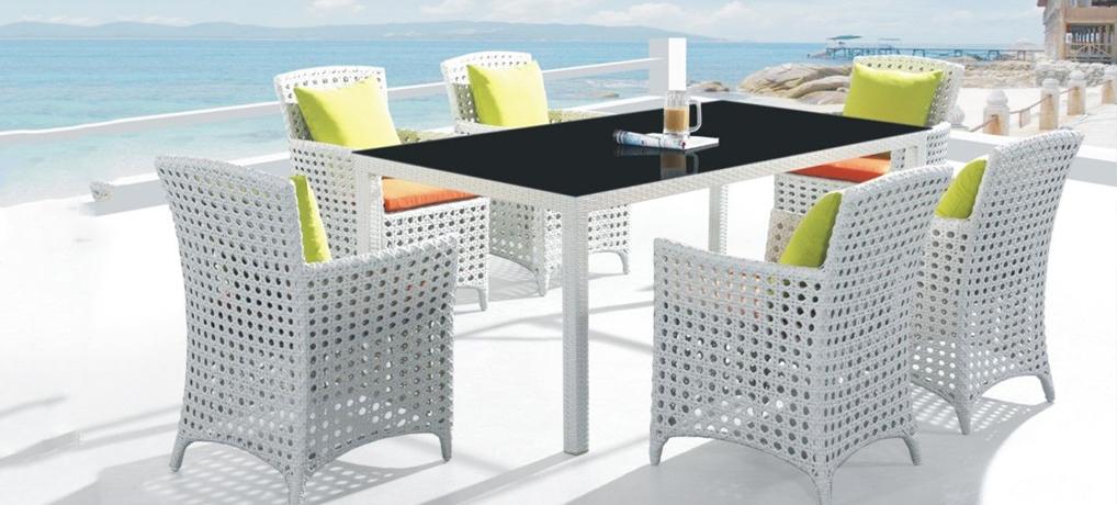 bàn ghế giả mây