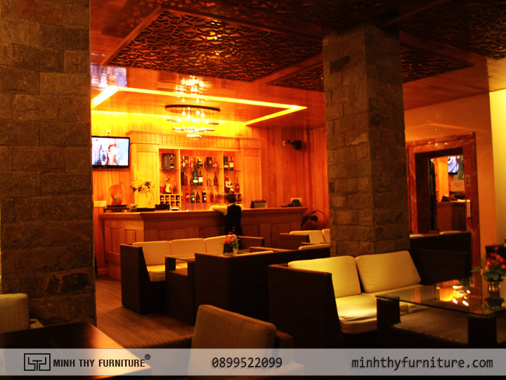 Sofa nhựa giả mây minh thy tại - Nhà hàng Cafe SunOcean 