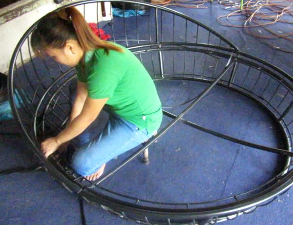 Đan mẫu giường tắm nắng 445 tại xưởng đan mẫu Minh Thy Furniture