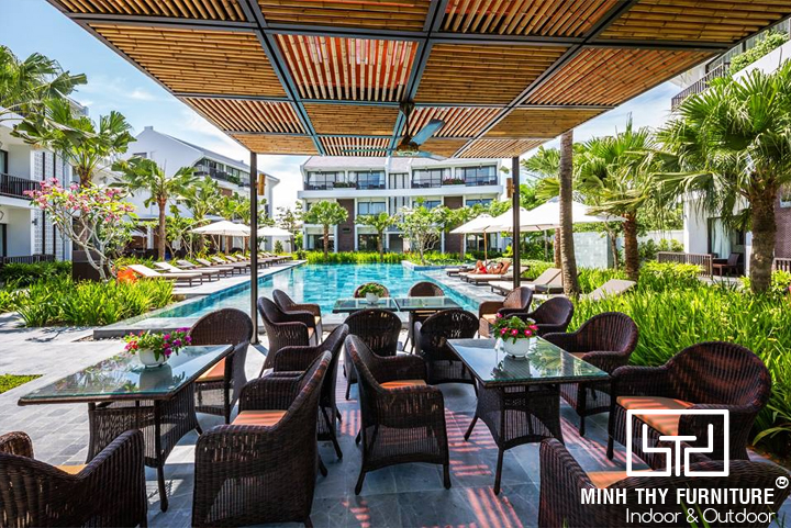 Senvila Boutique Resort & Spa chọn Minh Thy Furniture là nhà cung cấp GHẾ QUẦY BAR,GHẾ HỒ BƠI, BÀN GHẾ GIẢ MÂY, XÍCH ĐU