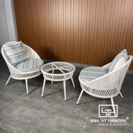 Bàn Ghế Ban Công Nhựa Giả Mây MT2A158 1 MT2A158