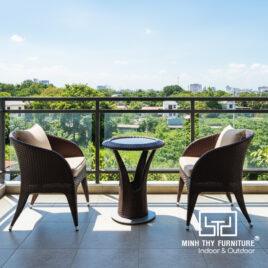 Bàn Ghế Nhựa Giả Mây MT282