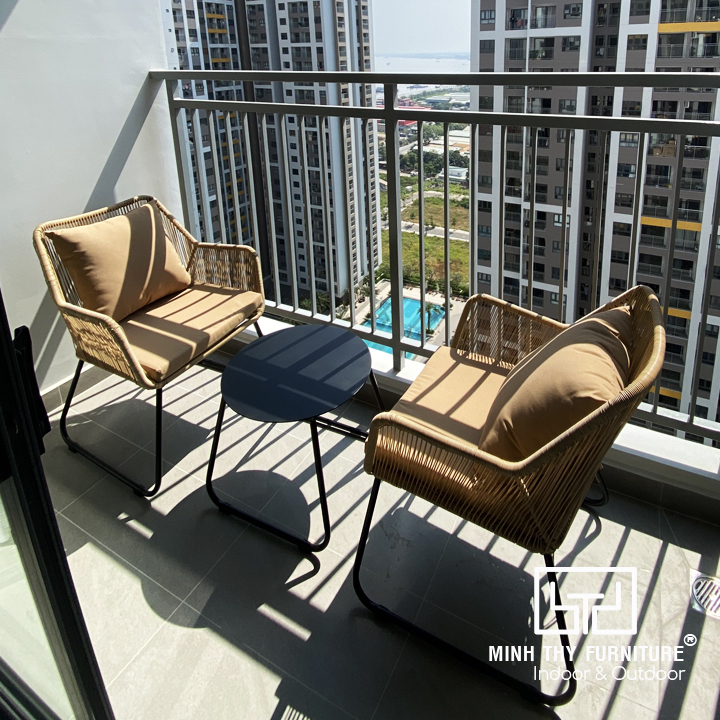 Bộ Bàn Ghế Ban Công Nhựa Giả Mây MT2004 Bộ Bàn Ghế Ban Công Nhựa Giả Mây MT2004