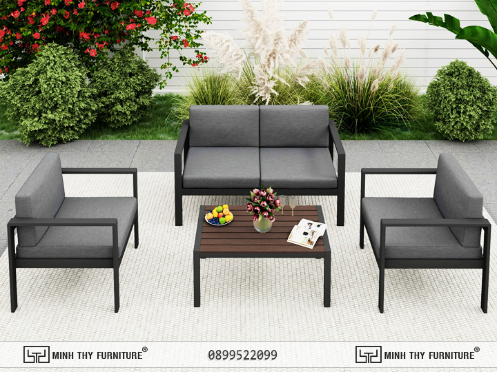 Sofa sắt ngoài trời Nội Thất Minh Thy 