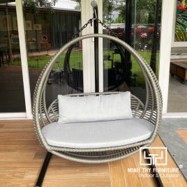 Xích Đu Đôi Đu Ngoài Trời Nhựa Giả Mây MT954