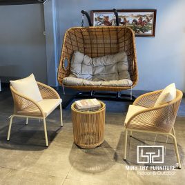 Bàn Ghế Ban Công Dây Dù MT2051 1 ban ghe ban cong day du mt2051