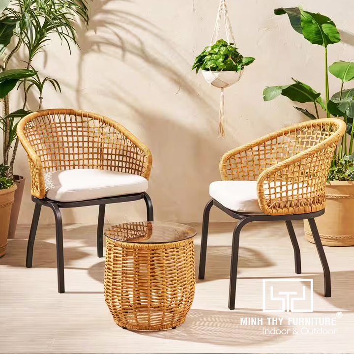 Bàn Ghế Ban Công Giả Mây MT2021 Bàn Ghế Ban Công Giả Mây MT2021