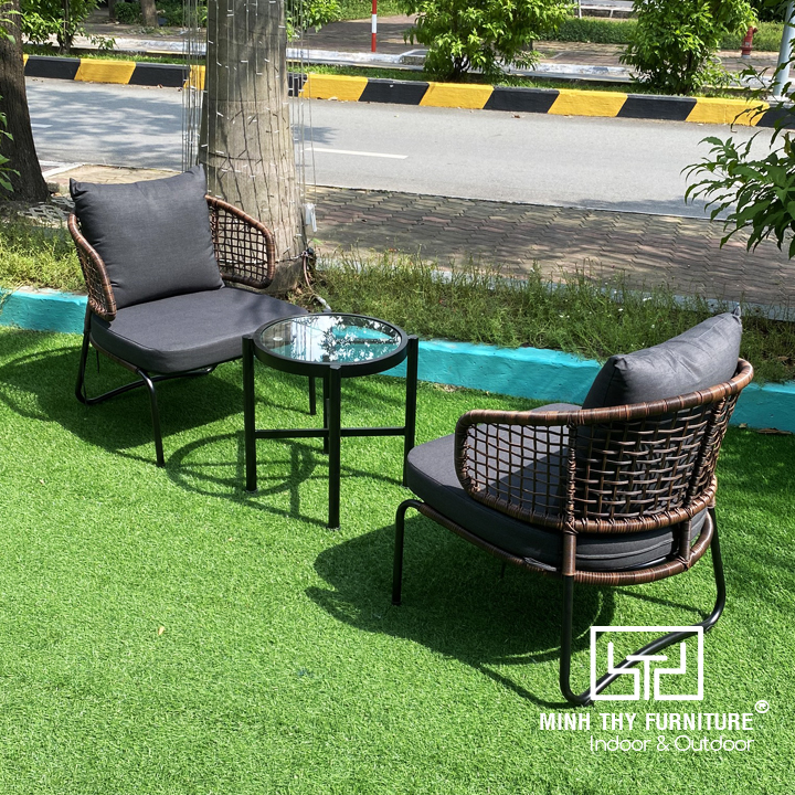 Bàn Ghế Ban Công Giả Mây MT2044 Bàn Ghế Ban Công Giả Mây MT2044