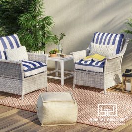 Bàn Ghế Ban Công Nhựa Giả Mây MT2A247