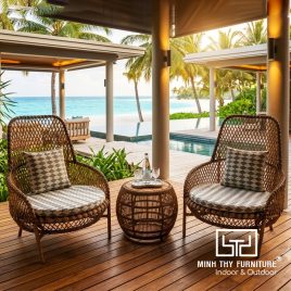 Bàn Ghế Thư Giãn Giả Mây Ngoài Trời MT2061