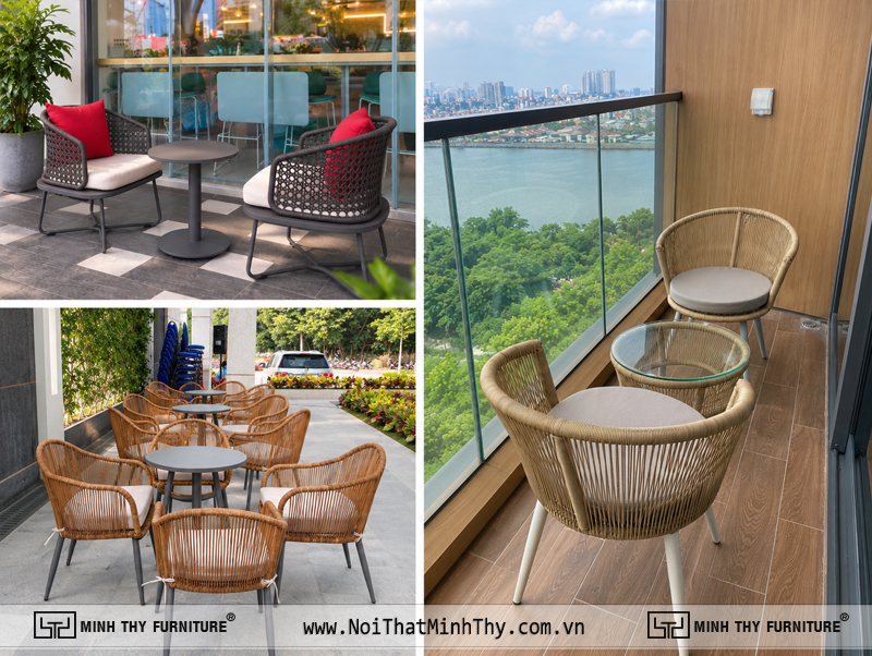 Bàn ghế ngoài trời cho nhà hàng và café của Minh Thy