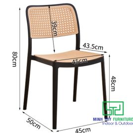 Ghế Nhựa PP Giả Mây Mắt Cáo MTN3051 1 ghe nhua pp gia may mat cao mtn3051 2